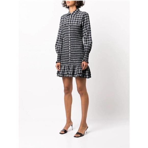 Veronica Beard Kelsey plaid ruffle mini dress - Picture 3 of 16